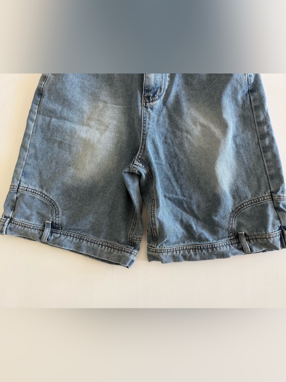Aelfric Eden Washed Reverse Jorts Jeans Shorts  unique trendy fashionable denim - Picture 4 of 15